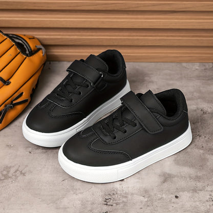 Youngsters' Comfortable Low-Top Casual Sneakers with Easy Closure, Durable & Non-Slip, Unisex Outdoor Play Shoes, Stylish and Comfortable Choice for School and Daily Outings, Perfect for Hiking and Skateboarding