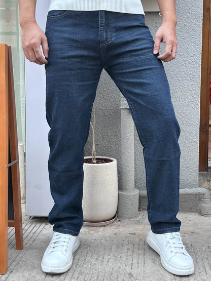 Men'S Casual Date And Work Business Stretch Slim-Fit Jeans.