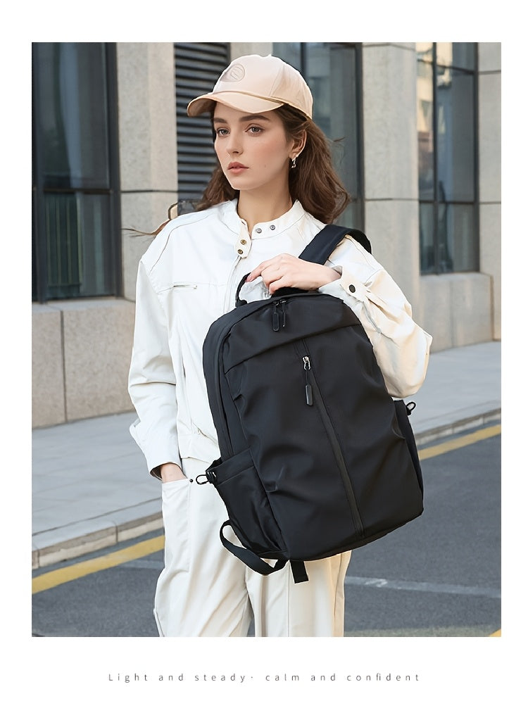 TMOOS Lightweight Large Capacity Backpack - Heavy-Duty Oxford Fabric Travel, Gym, Hiking, Laptop Backpack with Multiple Compartments, Padded Shoulder Straps - Convertible Crossbody Bag for Men, Women, Students, Professionals