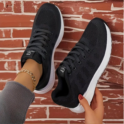 Women'S Casual Sports Shoes, Breathable And Lightweight Running Shoes, Flat Trendy Sneakers for Leisure.