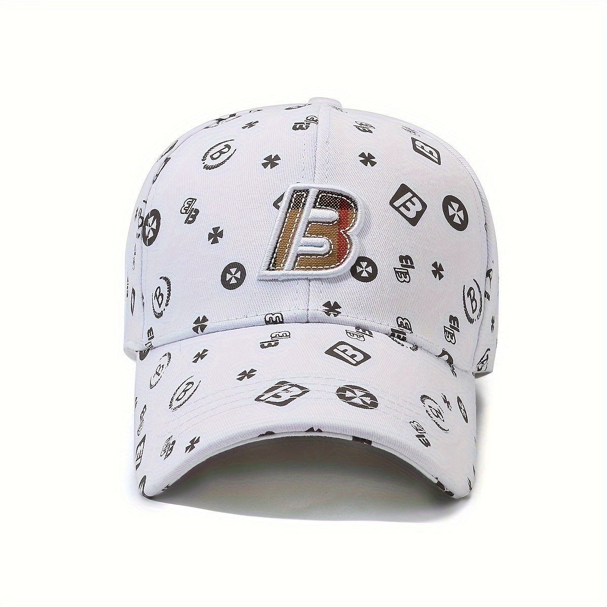 Embroidered Letter B Spring Autumn Casual Duckbill Cap Unisex Baseball Hat New Fashion Lightweight Adjustable Hat