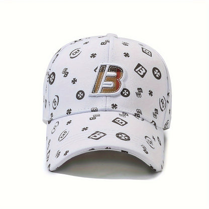 Embroidered Letter B Spring Autumn Casual Duckbill Cap Unisex Baseball Hat New Fashion Lightweight Adjustable Hat