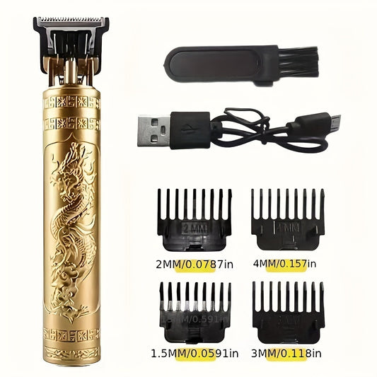 1SET Professional Electric Hair Clipper Men's Barber Shears Barbershop Shaving and Grooming Tool Father's Day Gift