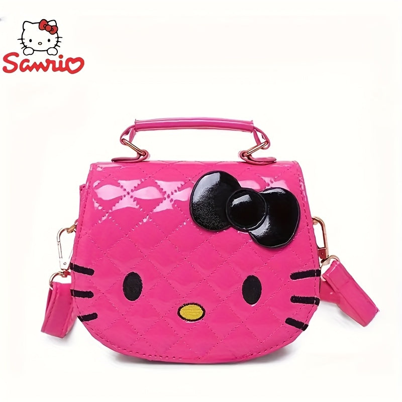 Sanrio Unisex անիմե թեմա Սպիտակ կարմիր Սև վարդագույն Ոսկե վարդագույն hello kitty Crossbody պայուսակի համար, պոլիեսթեր աստառ, կայծակաճարմանդ փակվող, չլվացվող, Messenger պայուսակով