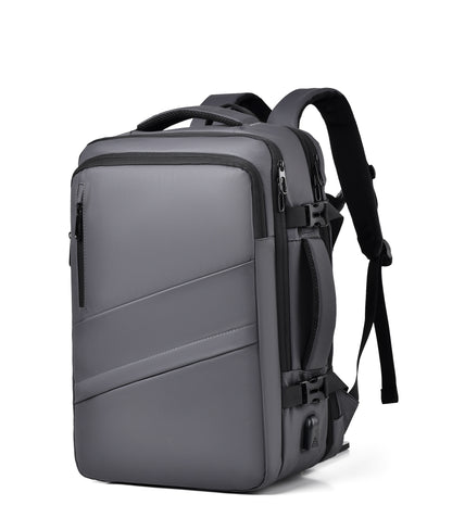 1pc HUABUPS Expandable Travel Backpack with USB Charging Port, 39.62 cm Laptop Backpack for Men & Women, High Quality Business Commuter Backpack with Multiple Compartments, Dilation Design & Padded Straps - Ideal Gift for Chr