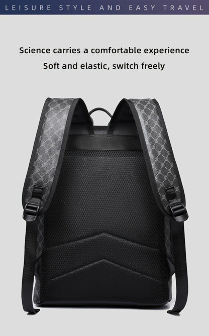 Men'S Stylish Black Backpack with Shark Graphic - Lightweight, Large Capacity, Multi-Functional Shoulder Bag for Travel, Commuting, School - Durable PVC Material, Sports & Fitness Design, Backpack for Travel