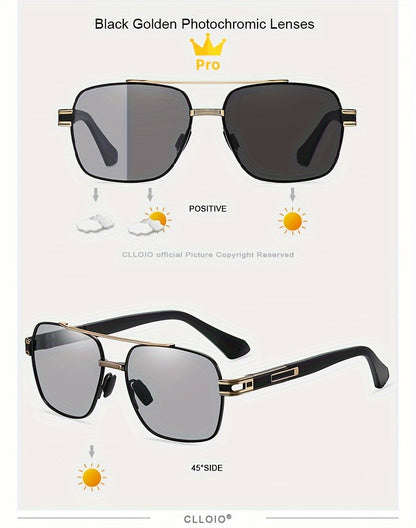 CLLOIO Top Quality Photochromic Men Women Polarized Driving Chameleon Anti-glare Sport UV400
