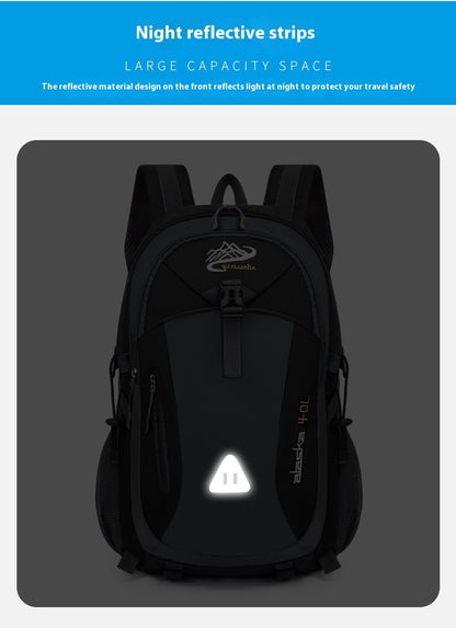 35L Large Capacity Hiking Backpack - Durable Polyester, Adjustable Shoulder Straps, Multiple Compartments for Camping, Travel & Outdoor Adventures - Ideal Gift for Hikers, Backpacking Gear