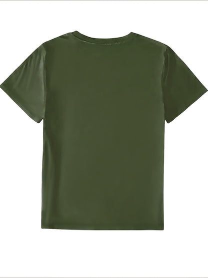 Circle Chic Butterfly Print T-Shirt - Exquisite Design, Casual Round Neck Top - Breathable and Lightweight, Perfect for Spring/Summer Wardrobe