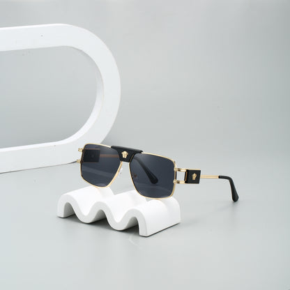 Stylish Cool Bull Head Fashion Glasses, Multi-Frame Double Bridge Eyewear, Ideal for Photography and Gifting
