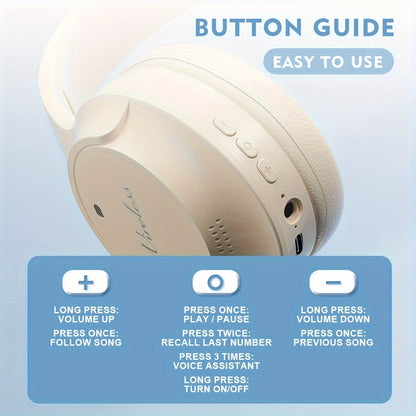 Wireless Earbuds with HIFI Heavy Bass, Low Latency Gaming & HD Calls, Foldable Wireless 5.3 Headphones, Long Battery Life, Comfortable Ergonomic Design for Sports/Running/Esports, for PC/Mobile, Stylish Gift for Men Women, Ea