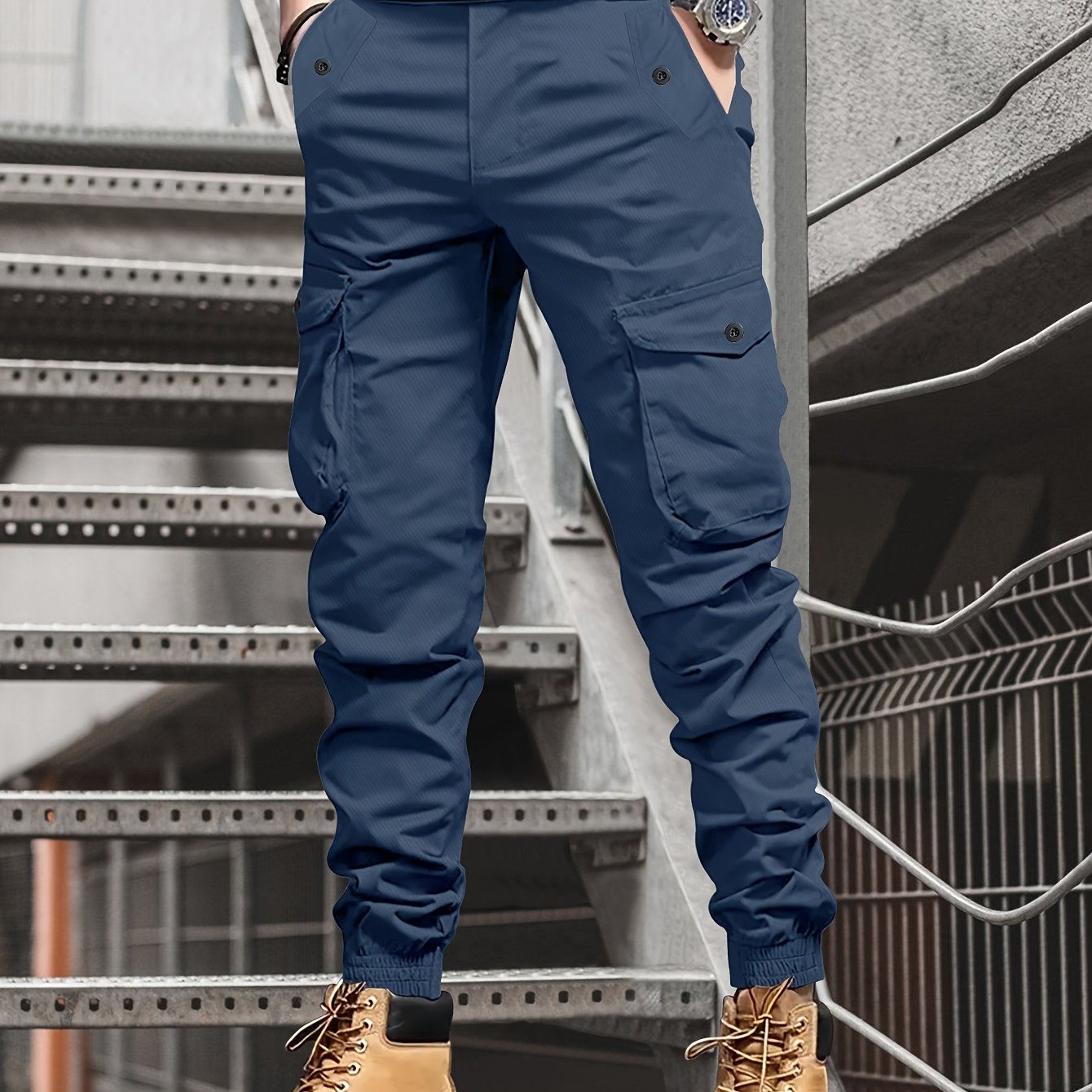 Men'S Cargo Pants, Stylish And Casual Joggers with Multiple Pocket Decorations, Suitable for Spring And Summer, Model 2188.