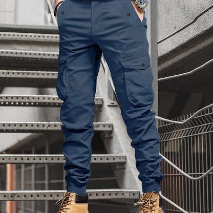 Men'S Cargo Pants, Stylish And Casual Joggers with Multiple Pocket Decorations, Suitable for Spring And Summer, Model 2188.