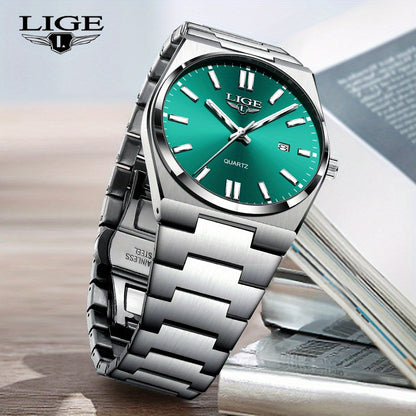 LIGE Stylish Vintage Design Women'S Quartz Timepiece Classic Date Quartz Watch for Men with Luminous Features