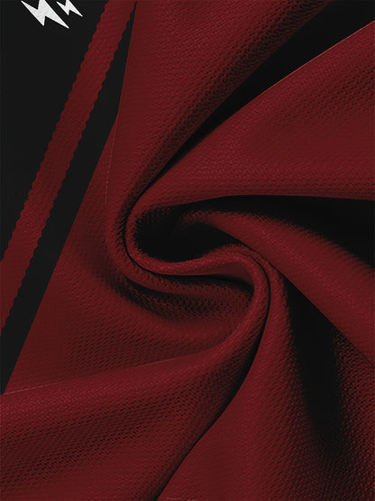 Men'S Casual 3DT-Shirt - Black & Red Striped Design, Short Sleeve, Round Neck, Regular Fit, All-Season Comfort, Comfortable Clothing | Stylish Striped Shirt | Smooth Texture Fabric