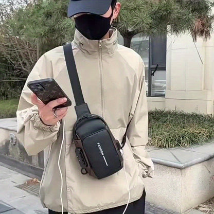 Men's Fashion Chest Bag, Women's Stylish Chest Bag, New Men's Shoulder Crossbody Bag, Trendy Casual Front Sling Bag, Unisex Anti-Theft Multifunctional Lightweight Shopping Tote