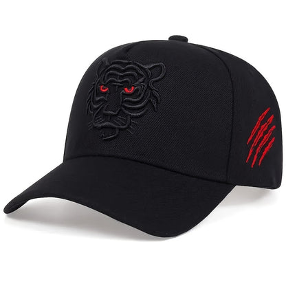 Valentine'S Day New Tiger Embroidered Baseball Cap Summer Recreational Trucker Cap