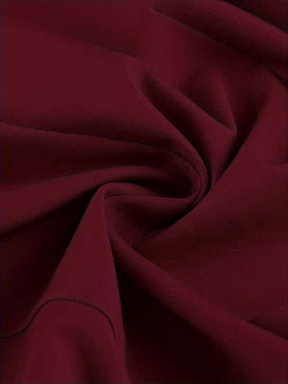 Solid Color Stylish Pantsuits, Button Front Fake Pocket Sleeveless Vest & High Waist Pleated Pants Outfits, Women'S Clothing