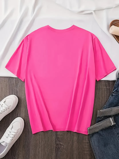 Women's Casual Short Sleeve T-Shirt with Cartoon Cowboy Boots & Leopard Print Graphic, "Country Gals Do It with Their Boots On" Slogan, Vibrant Orange Round Neck Tee, Machine Washable Regular Fit, Allseason Top, Semitranspare