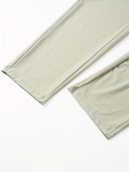 Men's sports trousers that absorb moisture and sweat, keep you dry and breathable, with pockets and drawstrings, zipper details, soft and comfortable soft-touch Men's jogging pants, lightweight and durable sports trousers, cl