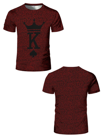 Lucky T-Shirt Men's Classic Geometric Long Sleeve T-Shirt - Tear-resistant, high-stretch, knitted fabric - Suitable for sports, training, yoga, running, hiking and casual wear