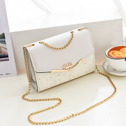 Fashionable New Women'S Shoulder Bag. This One Is a Crossbody Bag with Six Color Options to Choose From. It Is Fashionable Bohemian Beige PU Crossbody Bag with Tassel Charm - City Style Flip-Top Shoulder Bag with Metal Chain