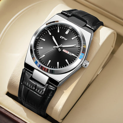 TPW Brand Men's Fashion Luminous Calendar Week Multifunctional Quartz Watch Men's Gifts