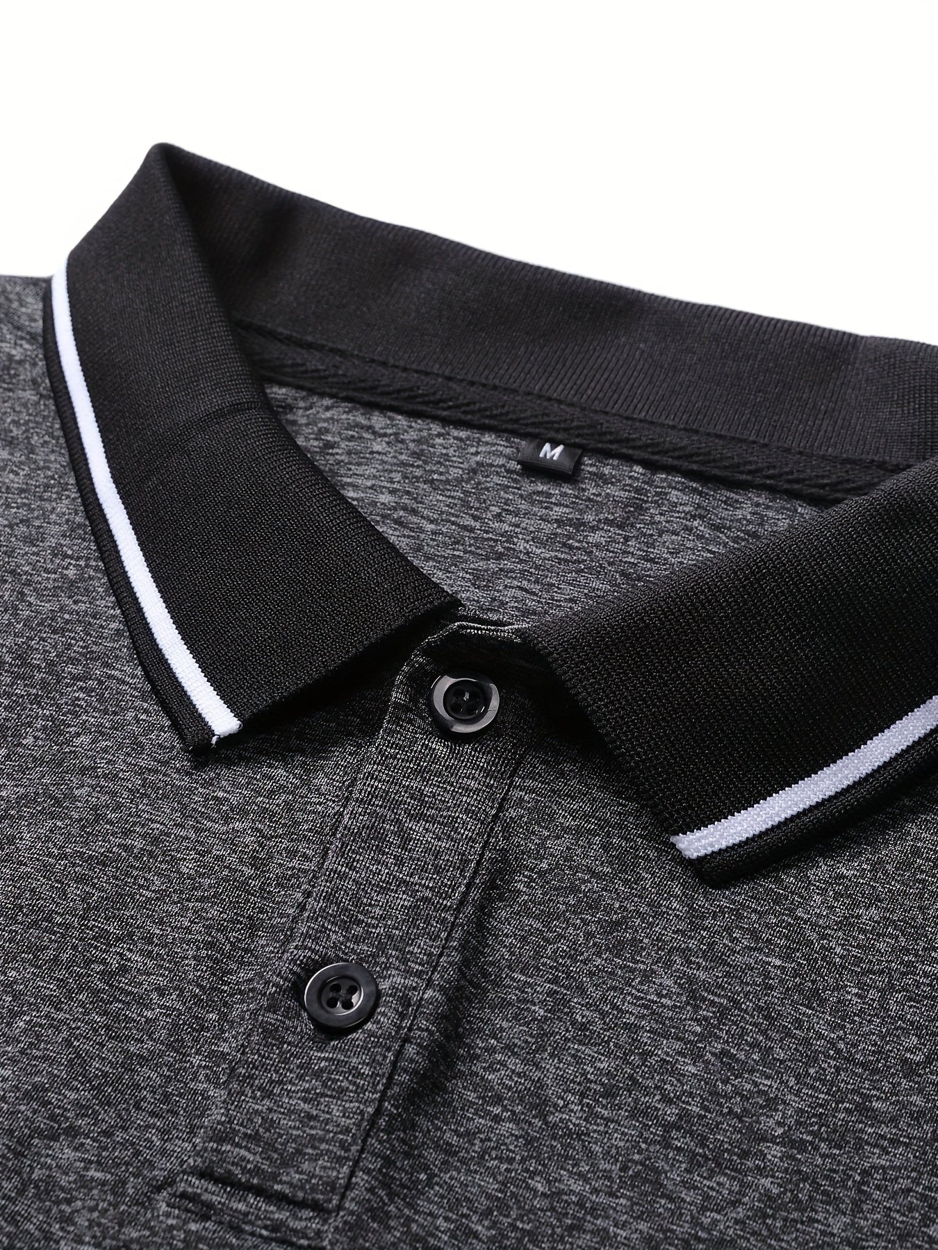 Men's Casual Color-Block Long Sleeve Button-Up Shirt & Drawstring Joggers Set - Polyester Blend, Pockets Included, Perfect for Spring/Fall