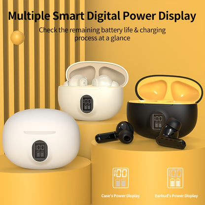 HiFi Sound TWS անլար ականջակալներ HD էկրանով, սենսորային կառավարման համակարգով, երկար մարտկոցի աշխատանքով, Wireless 5.0, հարմարավետ վազքի, յոգայի և խաղերի համար - սպիտակ, բեժ, սև տարբերակներով