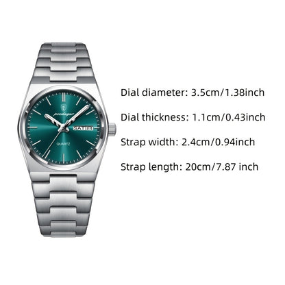 Brand Luxury Women's Business Watch Fashion Double Calendar Quartz Watch, Women's Gift Holiday Gift